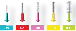 Photo: Ensemble de brosses pour nettoyer les espaces interdentaires