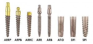 Photo: Types d'implants